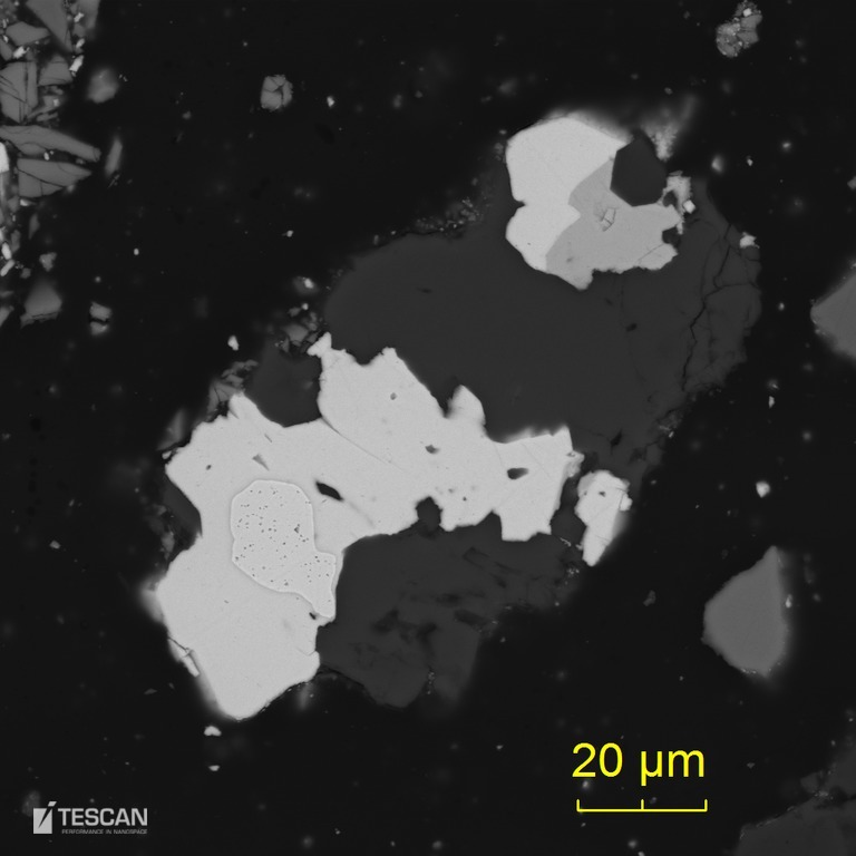 Gold locked in galena Gold locked in galena